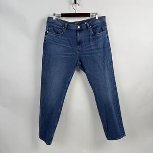 Everlane Uniform 4-Way Stretch Organic Jeans Men's Size 34x31 Medium Wash